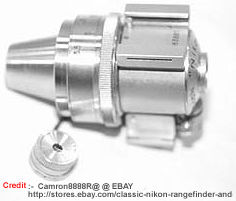 MIOJ early version Nikon (Nippon Kogaku) Variframe FINDER with added tiny eyepiece