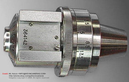 Top view of the Nippon Kogaku old, antique Optical Finder variframes type