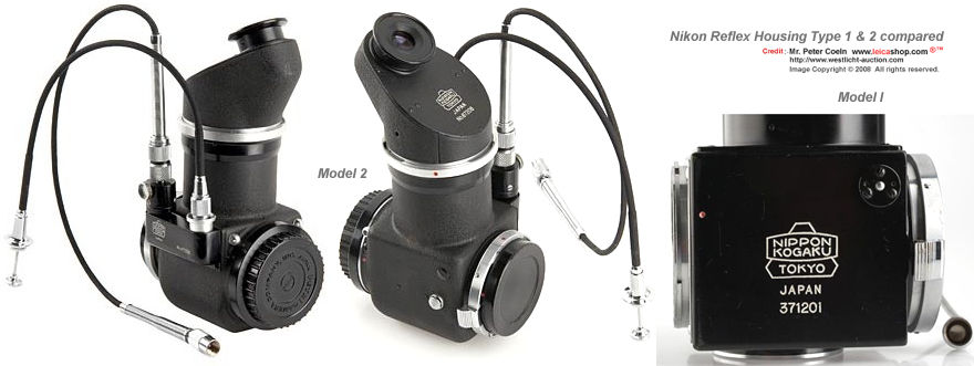 Comparing Nikon Reflex Housing type/model 1 & 2 