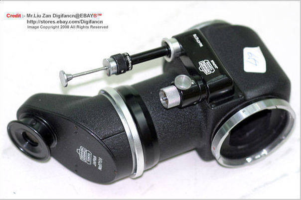 Nikon Reflex Housing Model 2 with lens attached seeijng through the tube