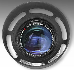 bayonet type lens hood for RF Nikkor-H.C 5cm 1:2