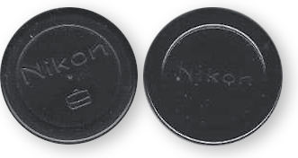 Old MIOJ Nikon type face front and rear cap for film magazine