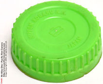 A rare, odd version of a green lens cap with Nippon Kogaku Emblem