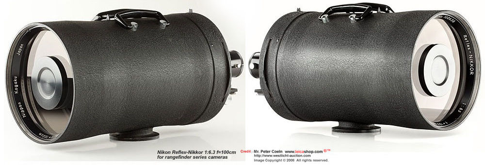Nikon Reflex-Nikkor 1:6.3 f=100cm (1000mm f/6.3 mirror lens) for rangefinder system