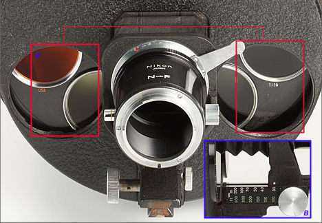 filter turnet built-in Nikon Reflex-Nikkor 1:6.3 f=100cm (1000mm f/6.3 mirror lens) for rangefinder system