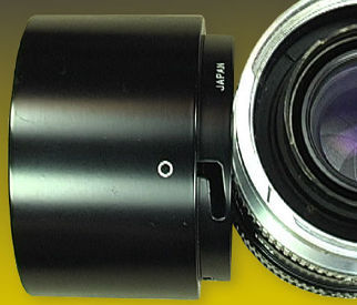 Nikon bayonet snap on metal lens hood (early model) for rangefinder (RF) Nikkor-P.C 105mmm f/2.5