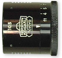 Nikon Optical Finder 10.5cm Black version top view showing various date encodings and distance adjustments