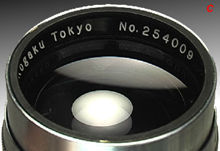 An odd verion of 135/3.5 RF Nikkor lens with no filter thread