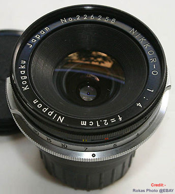 Nikon 2.1 cm f/4 F-mount lens by Rokas Photo & Video @EBAY.com