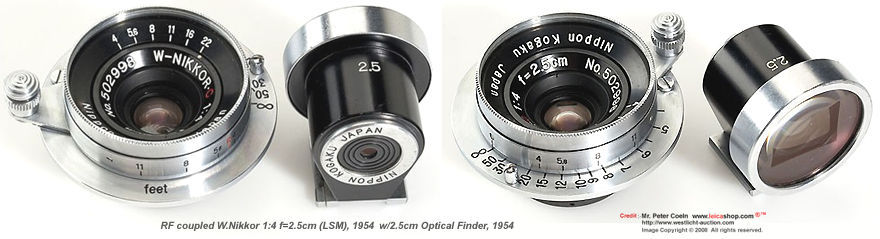 Leica M39 LSM version of the Nippon Kogaku KK / Nikon's W.NIKKOR.C 1:4 f=2.5cm telephoto lens