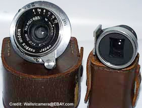 Optical finder and SM Leica version fo the W.Nikkor 2.5cm f/4.0 (25mm)