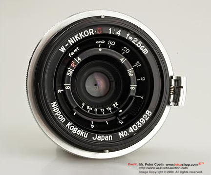 Nikon rangefinder W-Nikkor.C 1:4 f=2.5cm (25mm f/4.0) wideangle lens
