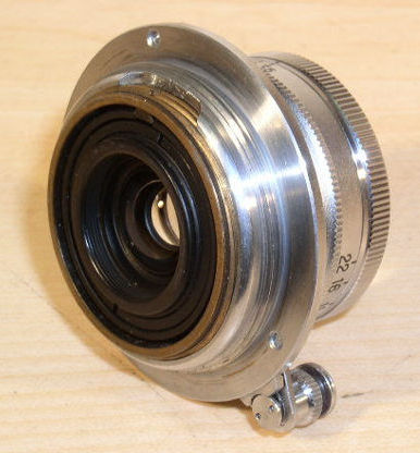 Rear section view on  a Nikon W-Nikkor-C 1:3.5 f=2.8cm wideangle lens in Leica screw mount (SM)