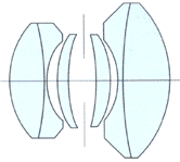 Nikon's optical design / construction used in the 2.8cm f/3.5 RF  Nikkor-w ultra-wideangle lens for older series of Nikon Rangefinder cameras