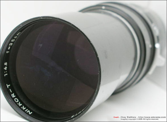 Front lens element of Nikkor-T 35cm f/4.5