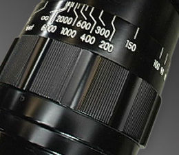 Distance scales on the Old Nikkor 500mm f/5.0