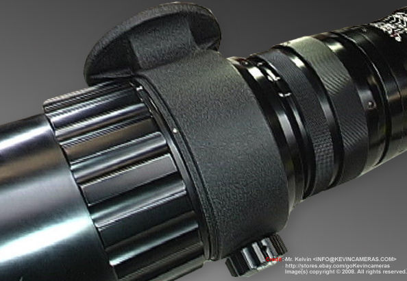 The tripod collar of the mid section on the lens tube on the 50cm f/5 RF Nikkor