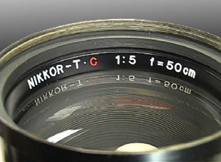 Nikkor-T.C Nikon (Nippon Kogaku KK) 1:5 f=50cm (RF Nikkor 500mm f/5.0) Super Telephoto lens for Rangefinder Nikon cameras