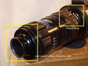 Rear lens mount section of the Nikon RF Nikkor 500mm f/5.0 telephoto lens