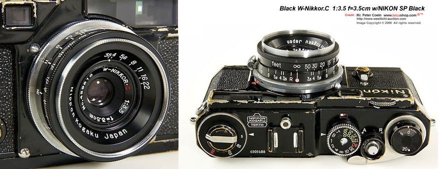 NIKON SP Black with W-Nikkor.C 35mm f/3.5 black