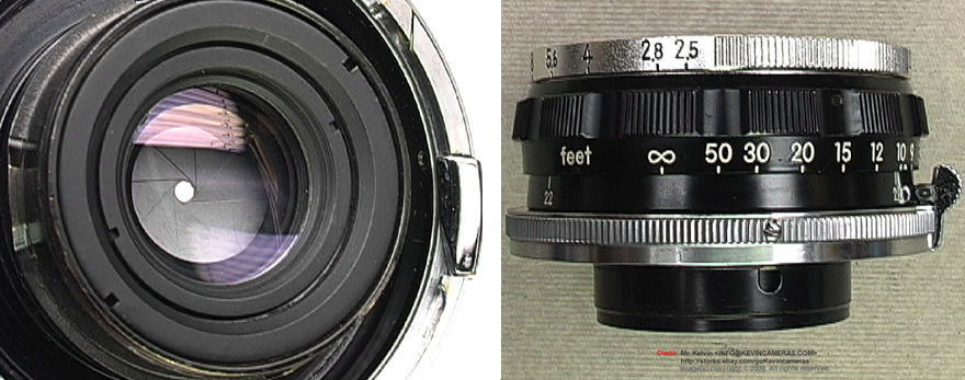 last version of the black Nikon W-Nikkor.C 1:2.5 f=3.5cm (35mm f/2.5) wideangle rangefinder lens