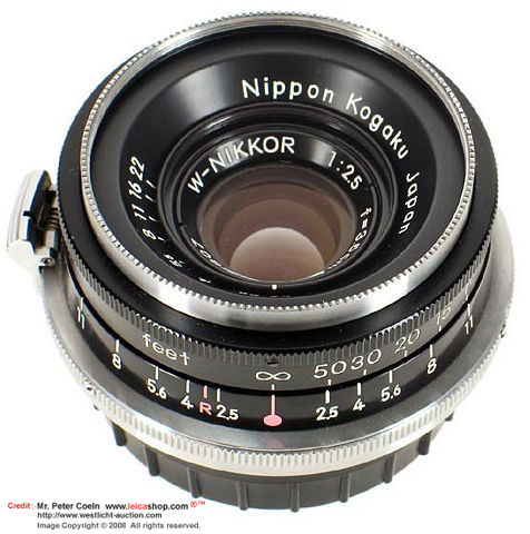 W-Nikkor 1:2.5 f=3.5cm black without 