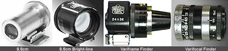 LINKs to various Nikon Nippon Kogaku older Optical Finder s such as Variframe, varifocal, Bright-line frame finders