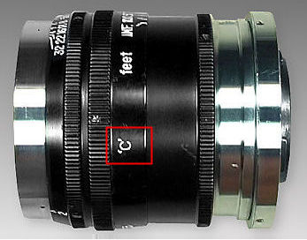 C marking for Contax mount on a Nikkor Lens