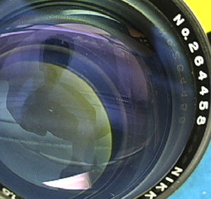 Series number 264458 on Nikkor-S 1:1.5 f=8.5cm 