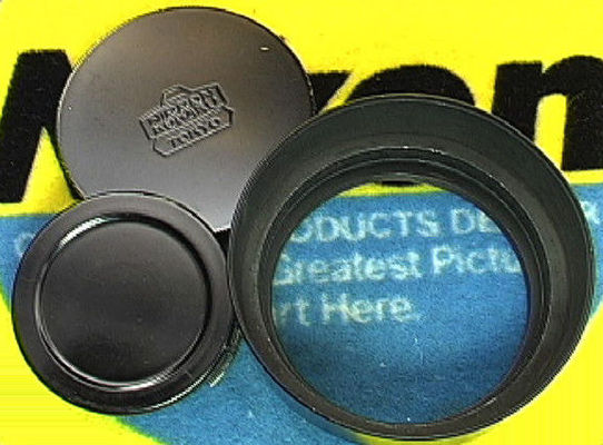 Original version of the dedicated metal lens hood for  Nikkor-S.C 1:1.5 f=8.5cm telephoto lens 