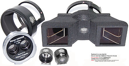 Speical dedicated accessories for  Stereo-Nikkor 3.5cm f/3.5