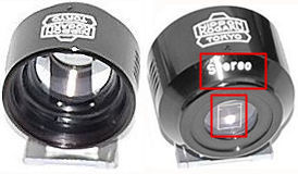 Special, dedicated Optical Finder for Nikon Stereo-Nikkor 3.5cm f/3.5 front and back view