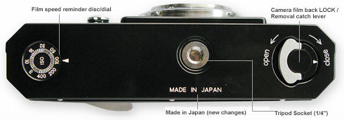 Nomenclature / Main Reference for Nikon S3 Millennium Limited Edition - Base plate section