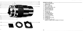 Instruction Manual UV-Nikkor 105mm f/4.0 Page One Nomencluture