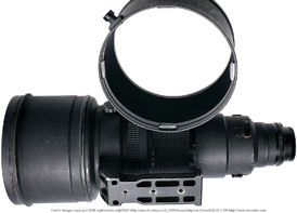 Lens mid section with lens hood