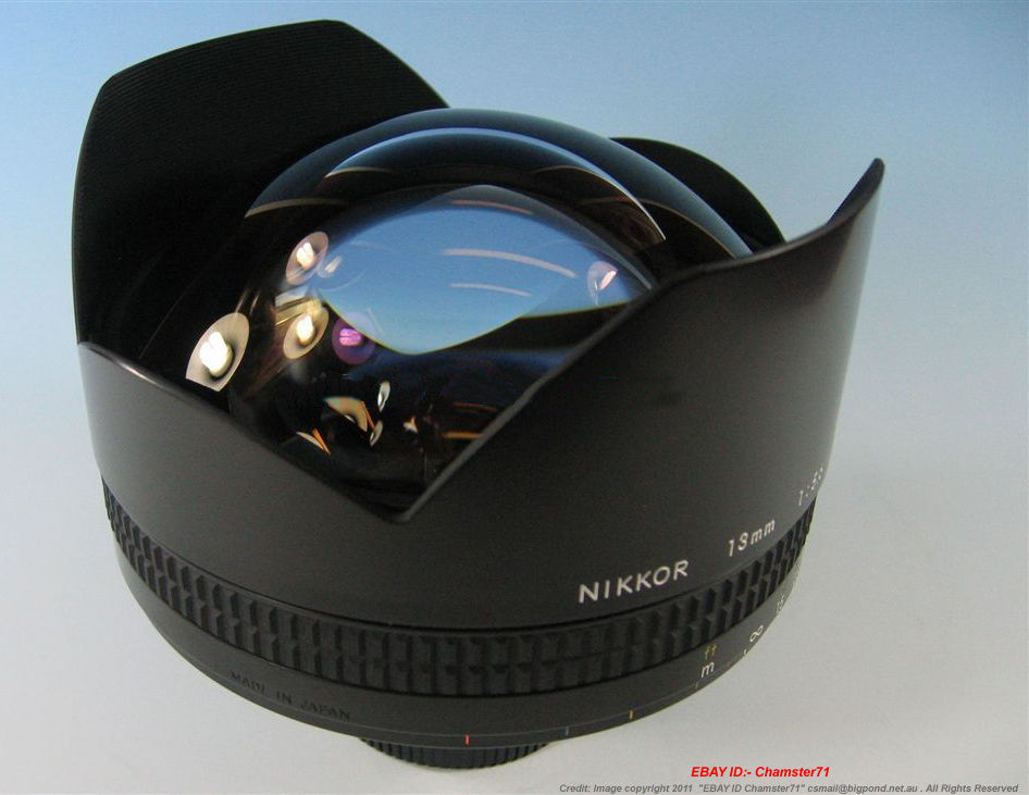  Nikkor 13mm f/5.6 Ultra/Super Wideangle lens