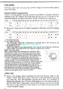 Page 5 User Manual for Nikkor 13mm f/5.6 ultra wideangle lens