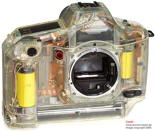 A transparent body of Canon T90, 1986