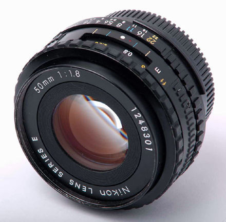 Nikon Series E lenses 50mm f/1.8s first version