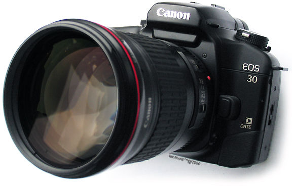 Canon EF 135mm f/2.0L Telephoto on a Canon EOS 30 SLR camera