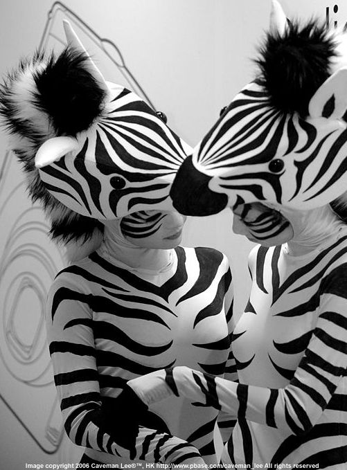 Sexy Zebras at Canon event .. by Caveman LEE (88k) jpeg. Loading ......