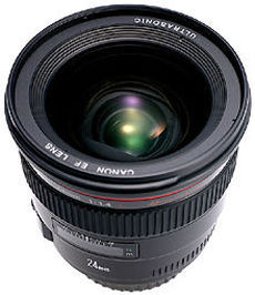 another Vertical view for fast speed Canon EF 24mm f/1.4L ultrawideangle lens lens cap removed.