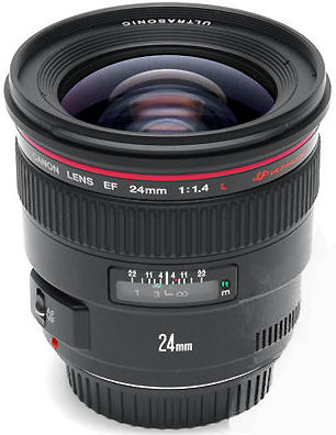 Canon EF 24mm f/1.4L autofocus Ultra-wideangle lens by Canon