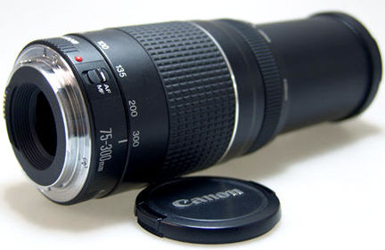 Canon EF 75-300mm f/4.0~5.6 III standard version, lens extension