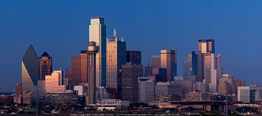 Dallas Skyline by Jake McKee    (88k Jpeg) Loading ...