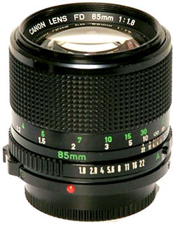Canon FDn 85mm f/1.8
