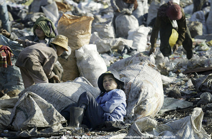Street Children in Phnom Penh, Cambodia