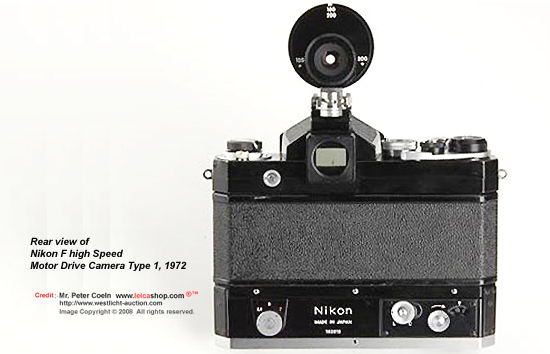 Rear section view of Nikon F High Speed Camera, 1972