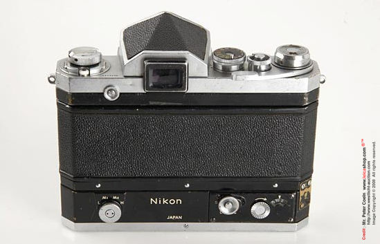 Rear section view of a Nion F with Tokyo Nippon Kogaku Motor Drive F36