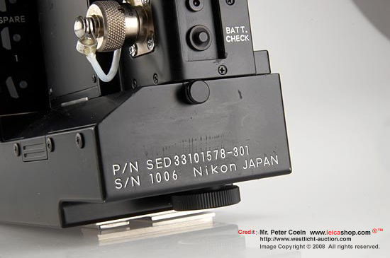 special serial number of Nikon F3 NASA 250 setup SLR camera
